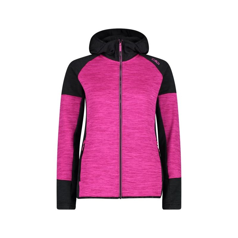 CMP PILE FULL ZIP GID TECH WMN